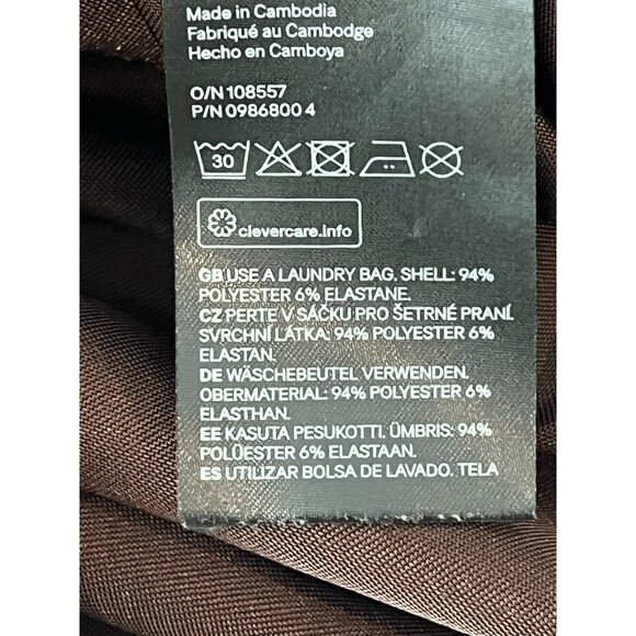 H&M Divided Brown Satin Mini Dress Women’s Medium Sleeveless Slip Party Outfit - Picture 10 of 12